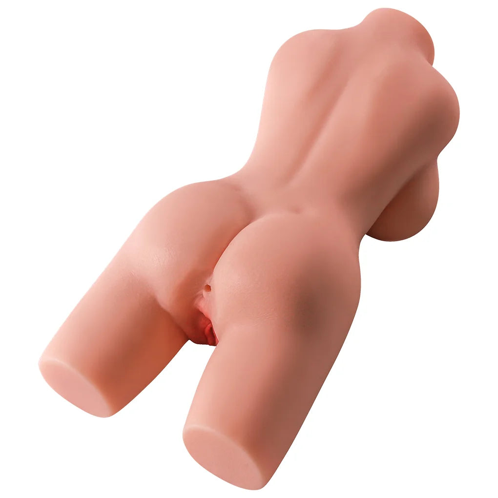 1.8kg Curvy Half Body Doll with Soft Breasts and Realistic Openings.