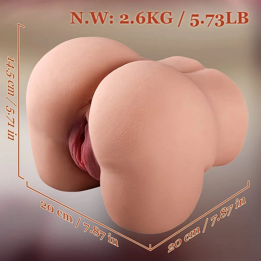 Male Masturbator - Realistic Pocket Stroker with Dual Features (5.7LB).