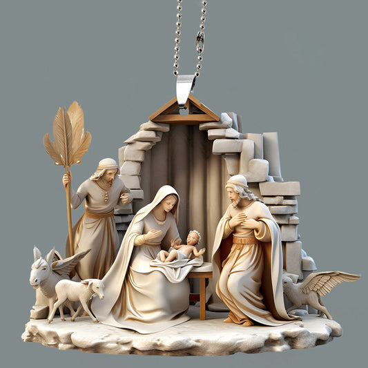 Acrylic Religious Car Hanging Ornament