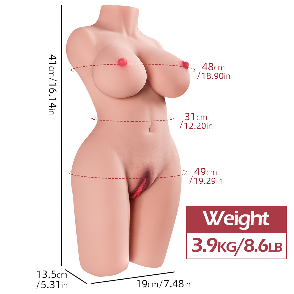 3.9kg Male Companion Doll - Half Body Solid Design