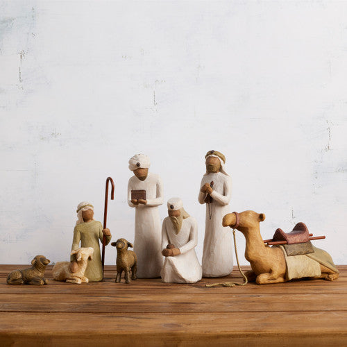 Three Wisemen and Camel, 7-piece Set